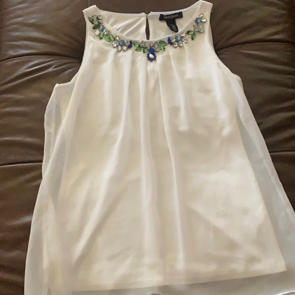 WHBM rhinestone tank